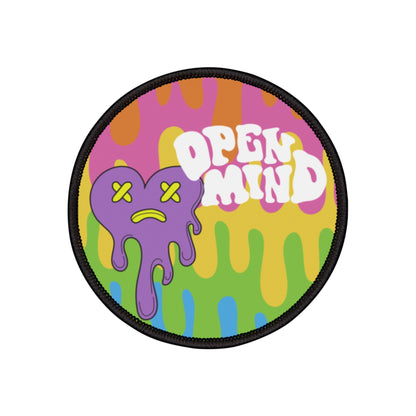 Open Mind Melting Heart Iron-On Patch