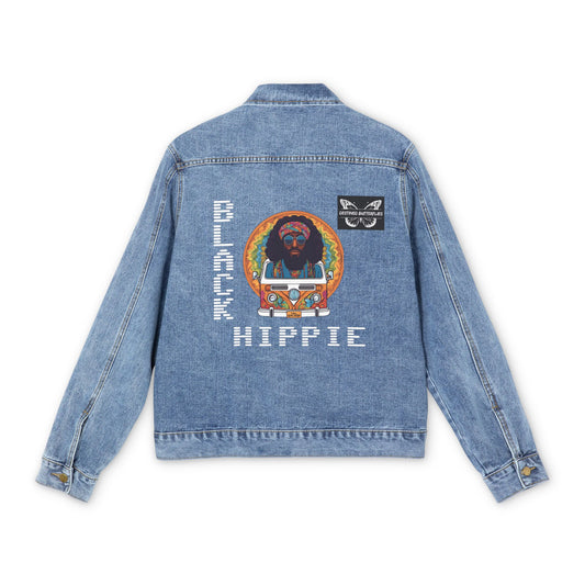 Black Hippie Denim Jacket - Retro Van Life