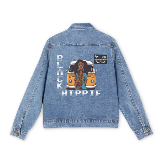 Black Hippie Denim Jacket –Free Spirit
