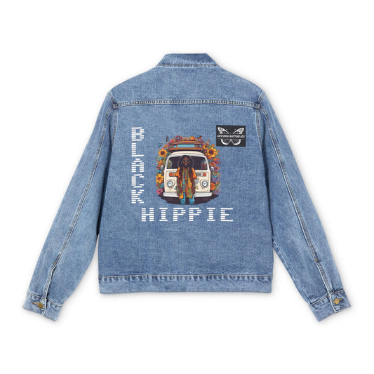 Black Hippie Denim Jacket - Road to Peace