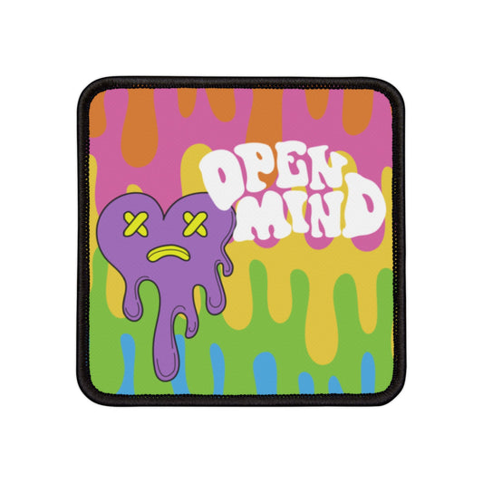 Open Mind Melting Heart Iron-On Patch