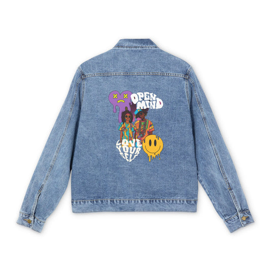 Open Mind-Love Yourself Denim Jacket