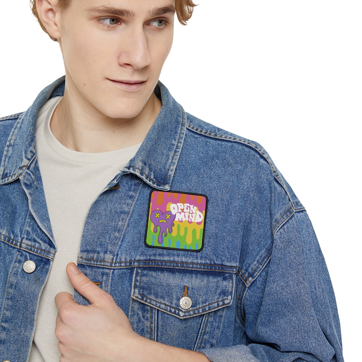 Open Mind Melting Heart Iron-On Patch