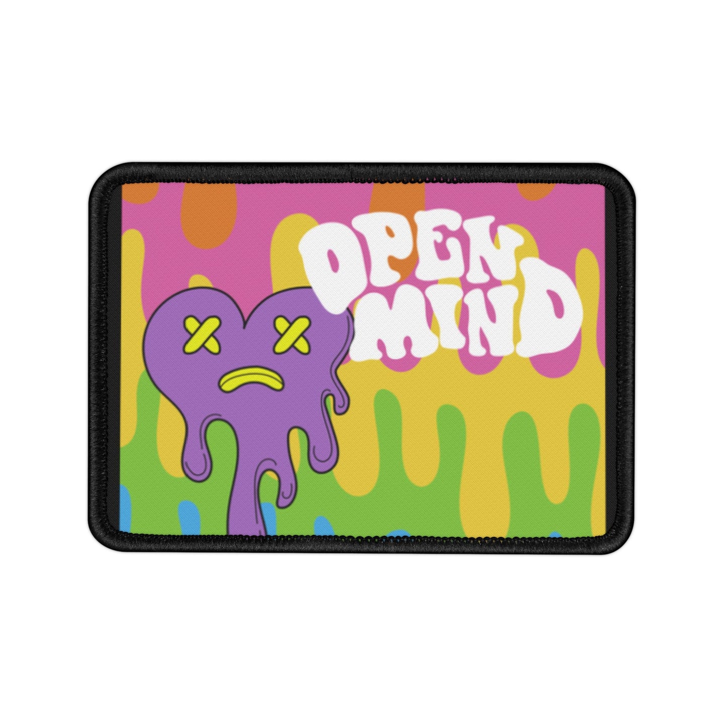 Open Mind Melting Heart Iron-On Patch