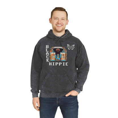 Black Hippie Mineral Wash Hoodie - Soulful Road